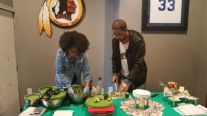 @thelifestyleshift mixing the Alive Salad