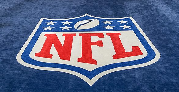 NFL Logo on Blue Carpet