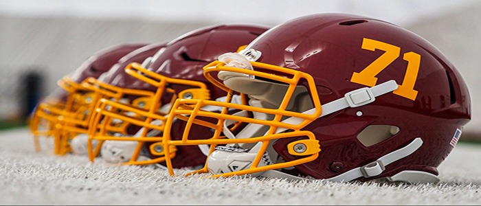 New Washington Football Team Logo-less helmets
