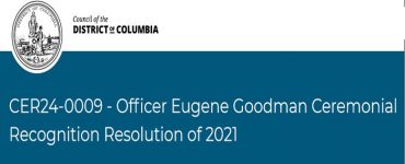 CER24-0009 Officer Eugene Goodman Ceremonial Recognition