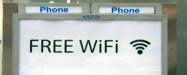Phone Booth converted to wi-fi hotspot