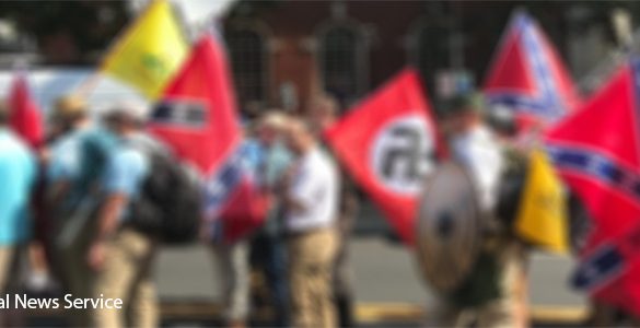 CHARLOTTESVILLE, Virginia - White nationalists march at a Unite the Right rally in 2017 that led to violence and the death of a young woman. (Anthony Crider/Flickr)