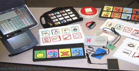 Table of various assiteive learning devices